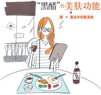 关注黑醋才有的功能性成分，适合女性的“黑醋”的美肤功能